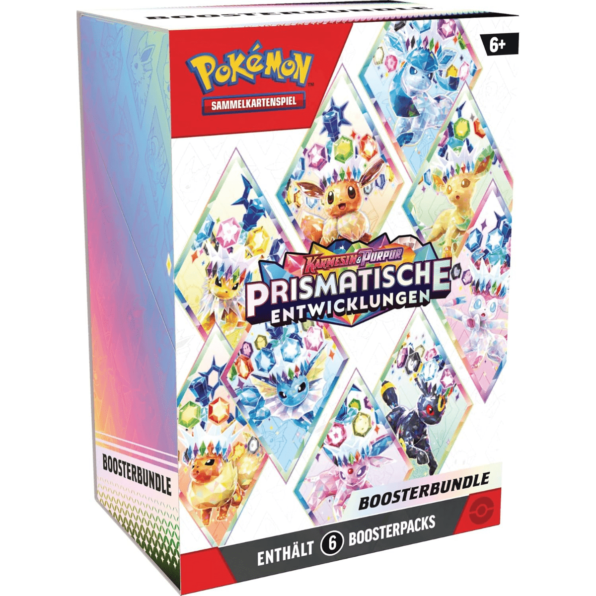 Pokémon Booster Bundle – Prismatische Entwicklungen (6 Booster, Deutsch) - PokeLumina