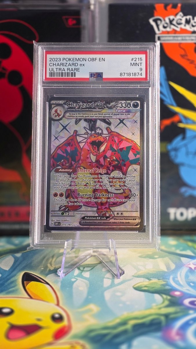 Pokémon Charizard ex – Obsidian Flames (PSA 9, Englisch) - PokeLumina