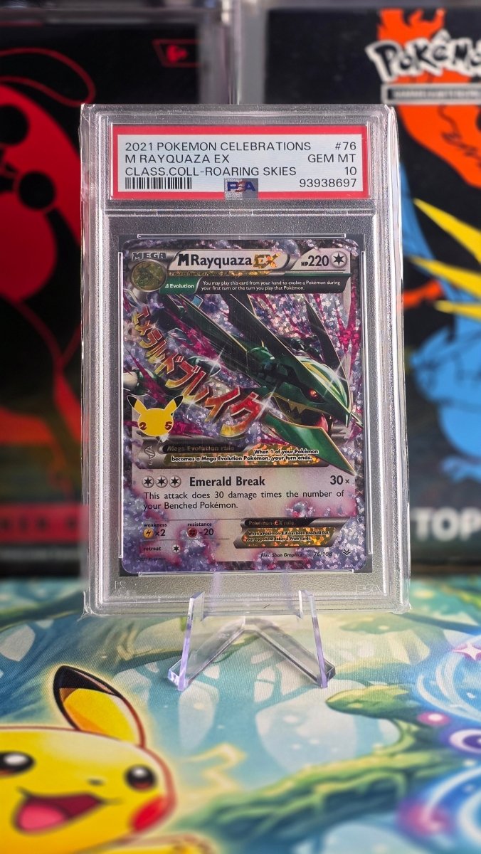 Pokémon M Rayquaza EX – Celebrations (PSA 10, Englisch) - PokeLumina