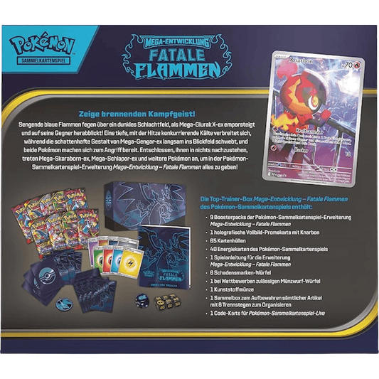 Pokémon Mega Entwicklung – Top - Trainer - Box Fatale Flammen (Deutsch) - PokeLumina