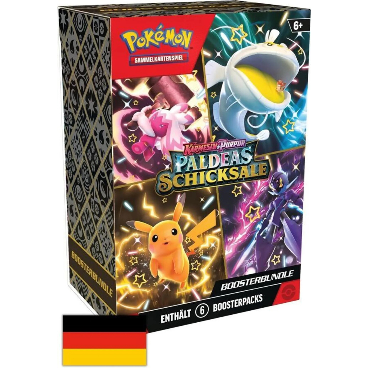 Pokémon Booster Bundle – Paldeas Schicksale (6 Booster, Deutsch)