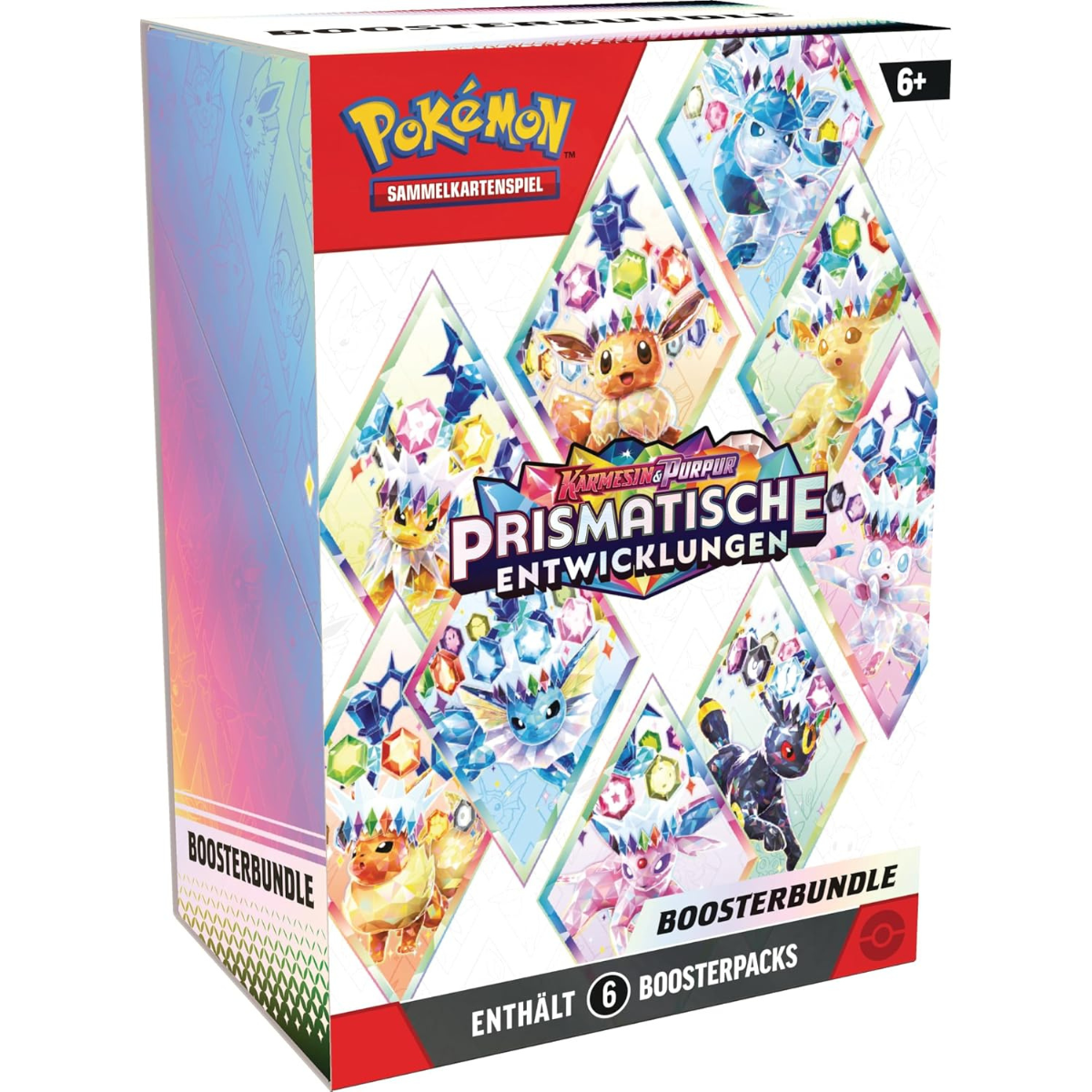 Pokémon Booster Bundle – Prismatische Entwicklungen (6 Booster, Deutsch)
