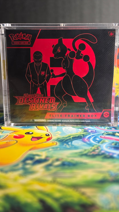 Pokémon Elite Trainer Box – Destined Rivals (inkl. Acryl-Case, Englisch)