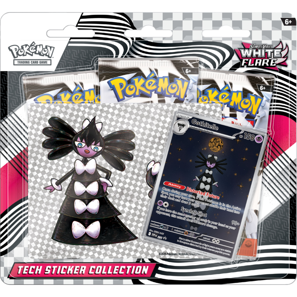 Pokémon Tech Sticker Collection – Gothitelle (Weiße Flammen, Deutsch)