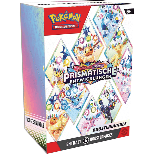 Pokémon Booster Bundle – Prismatische Entwicklungen (6 Booster, Deutsch) - PokeLumina