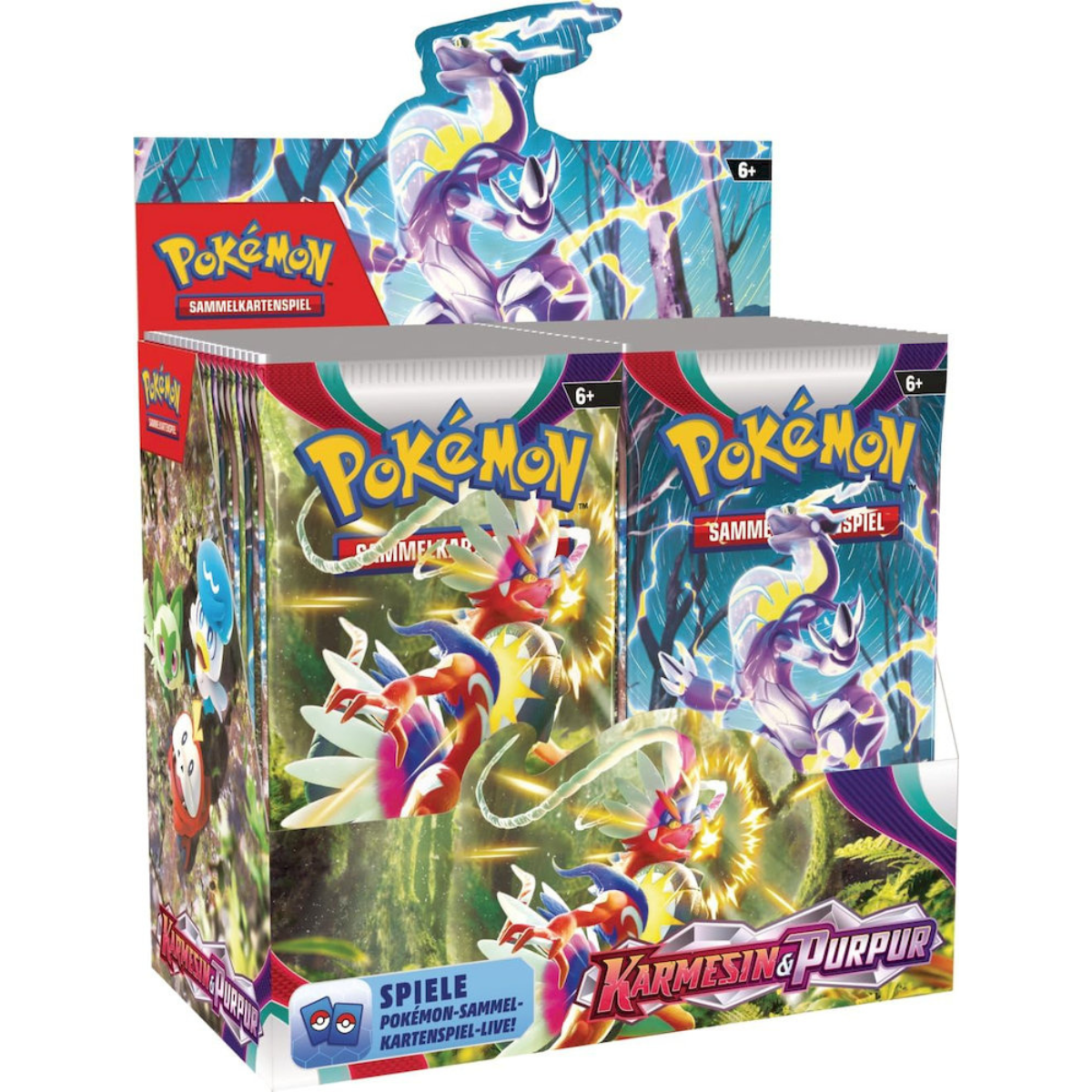 Pokémon Display – Karmesin & Purpur (36 Booster, Deutsch) - PokeLumina