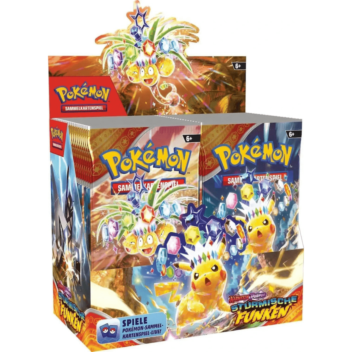 Pokémon Display – Stürmische Funken (36 Booster, Deutsch) - PokeLumina
