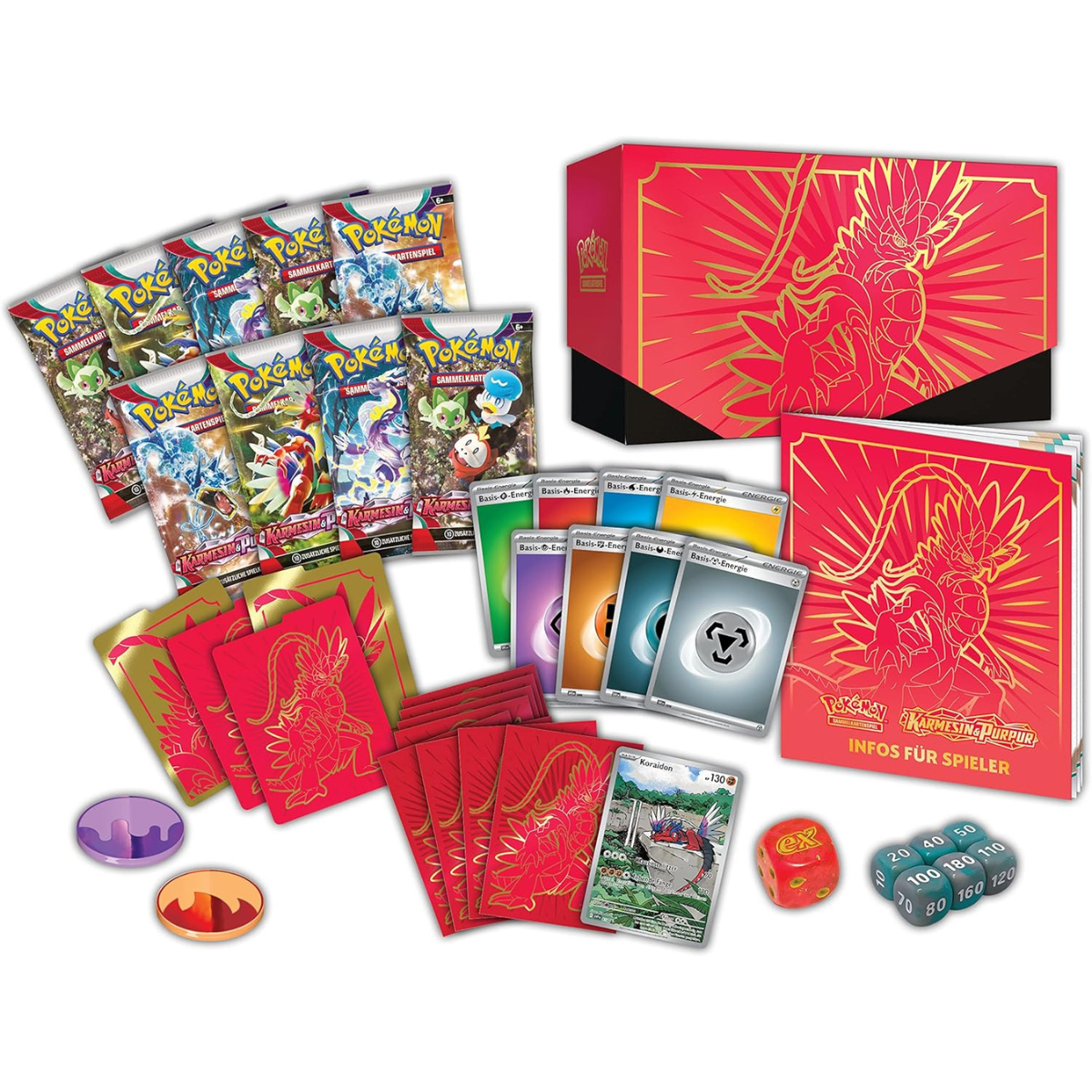 Pokémon Top-Trainer-Box – Karmesin & Purpur (Deutsch)