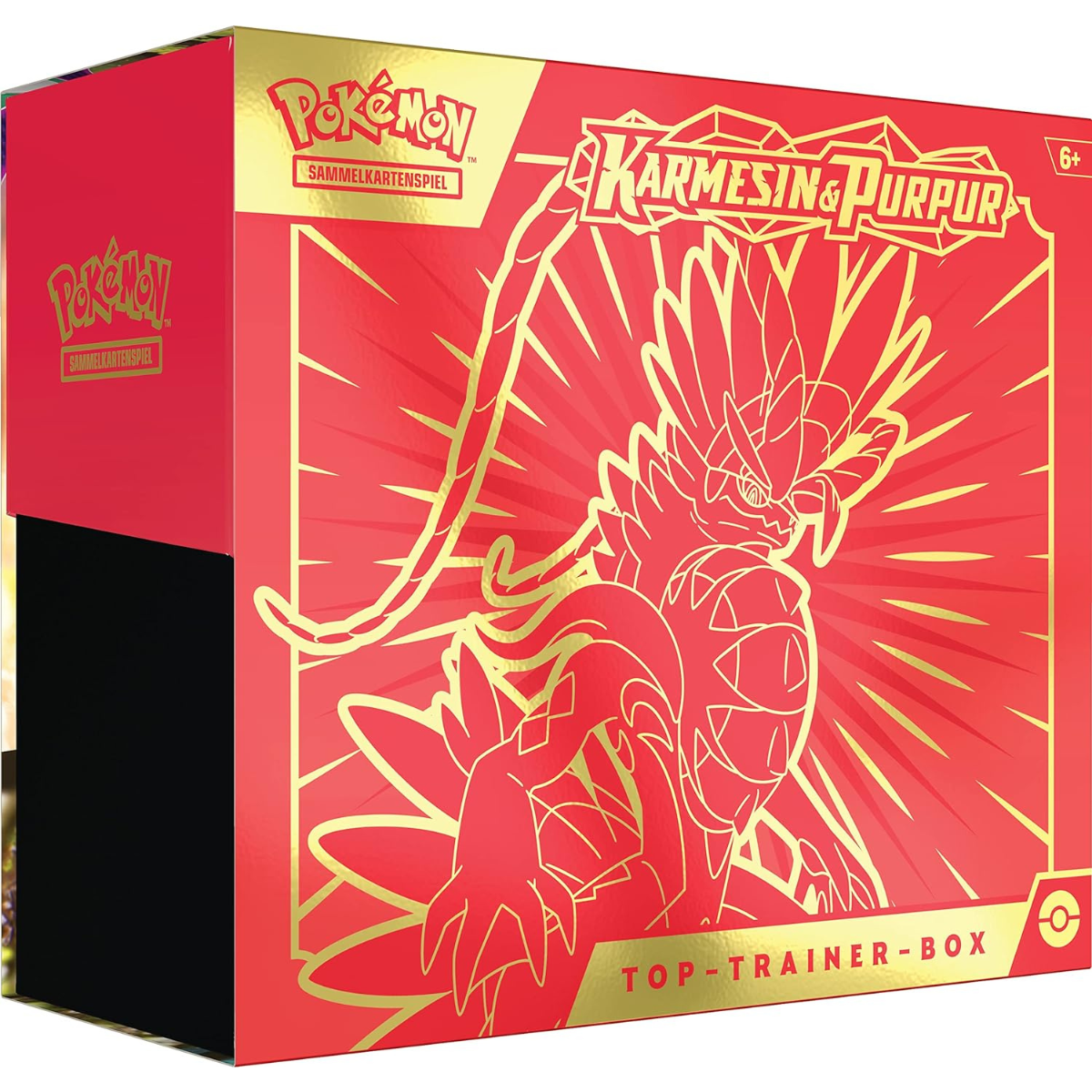 Pokémon Top-Trainer-Box – Karmesin & Purpur (Deutsch)