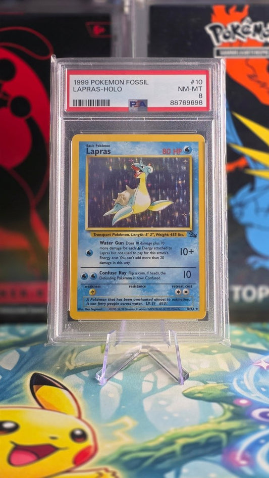 Pokémon Lapras – Fossil (PSA 8, Englisch) - PokeLumina