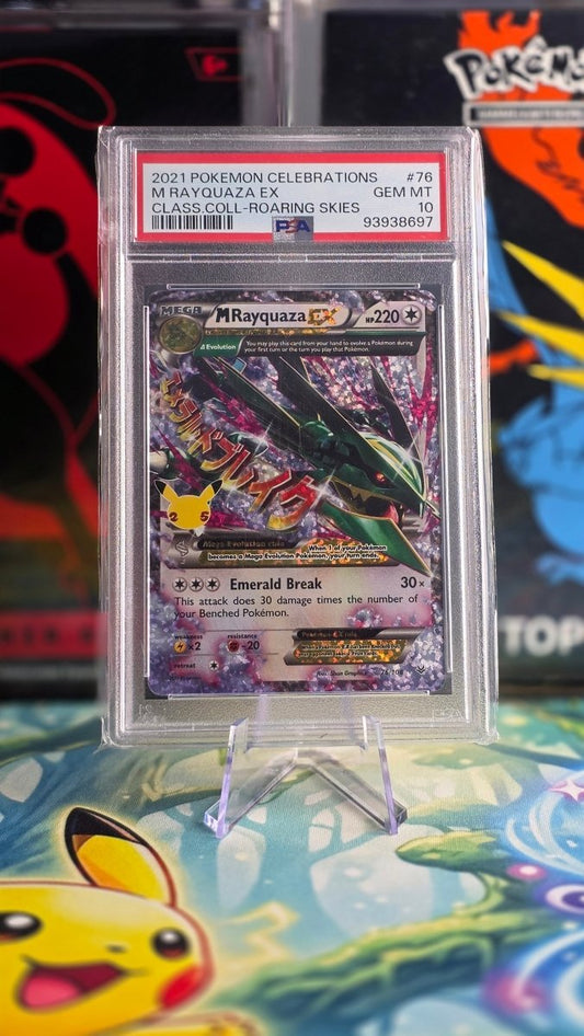 Pokémon M Rayquaza EX – Celebrations (PSA 10, Englisch) - PokeLumina