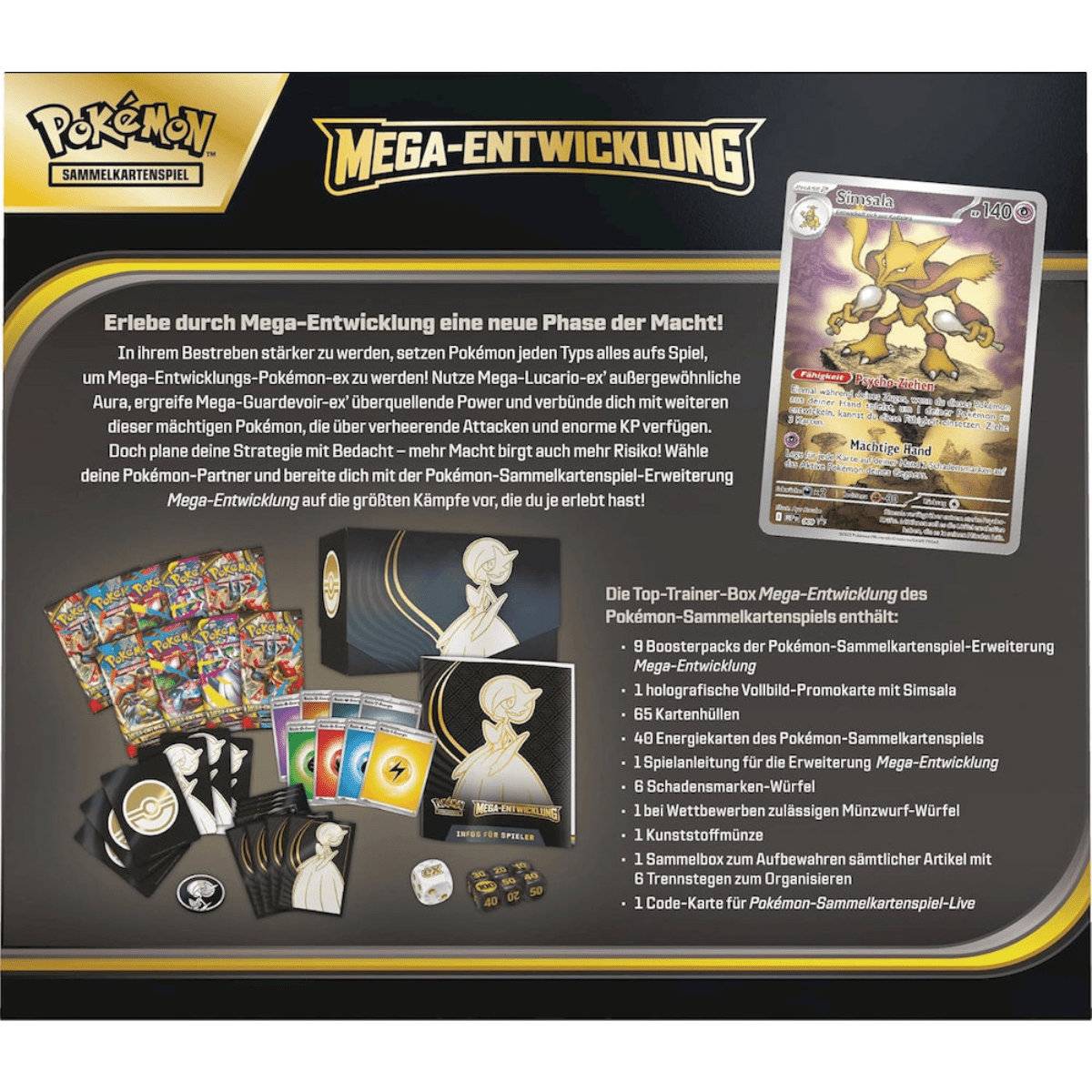 Pokémon Mega Entwicklung – Top - Trainer - Box Guardevoir (Deutsch) - PokeLumina