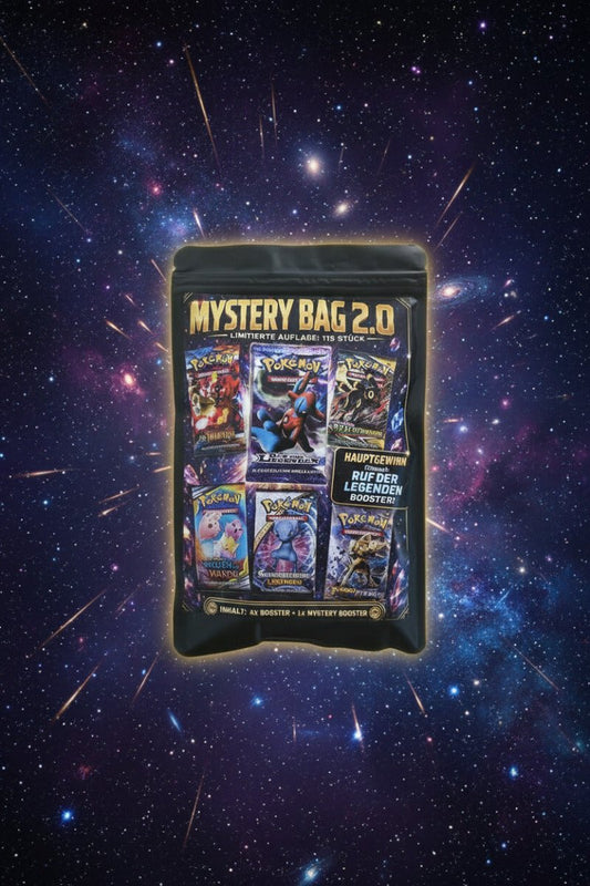 Pokémon Mystery Bag 2.0 – 5 Booster (Limitiert auf 115 Stück) – Chance auf Ruf der Legenden - PokeLumina