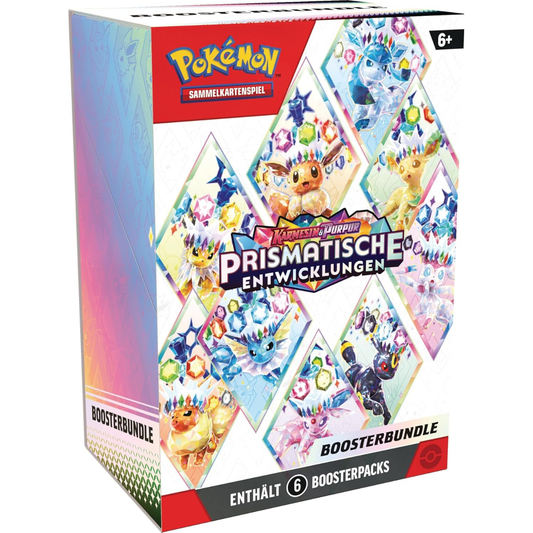Pokémon Booster Bundle – Prismatische Entwicklungen (6 Booster, Deutsch)