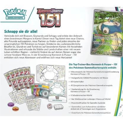 Pokémon Top - Trainer - Box – 151 (Deutsch) - PokeLumina
